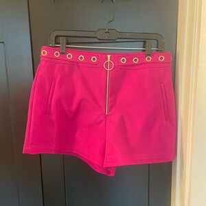 Ramy Brook Women's magenta colorShorts with Eyelet Detail Sz 10 NWOT